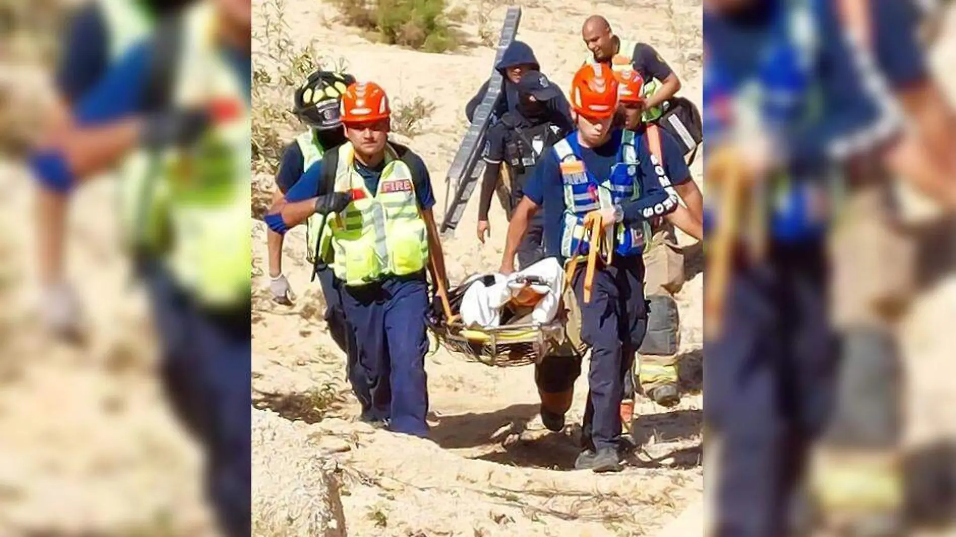 Rescate de bomberos en La Paz